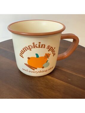 Indigo Chapters Pumpkin Spice Everything Nice Campfire Mug Cream 14 oz